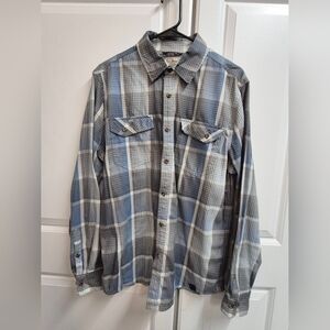 Vintage L.L. Bean Blue Plaid Button-Up Shirt